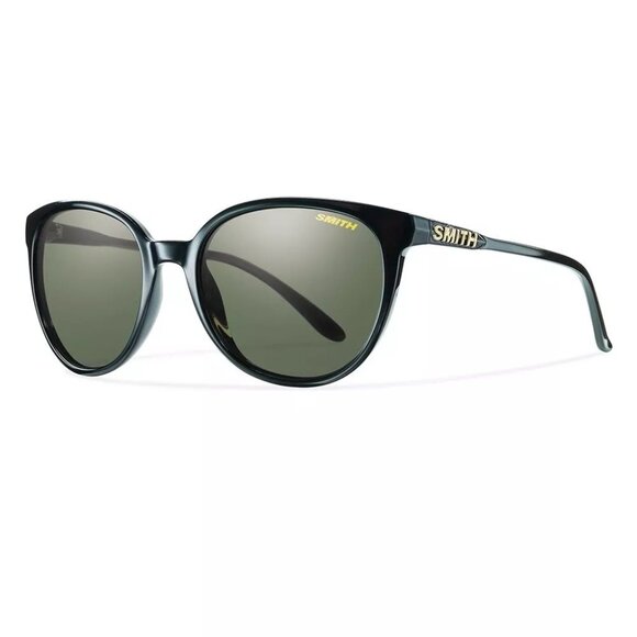 Smith Cheetah Sunglasses Shiny Black Carbonic Polarized Gray Geen Lens NEW - Picture 1 of 10